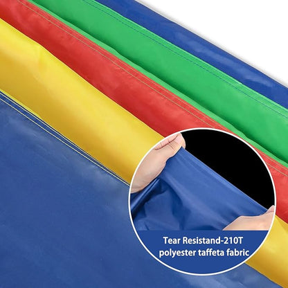 Sonyabecca Parachute Kids Play 8FT,10FT,12FT,16FT,20FT for 8-12 Years Game, Kids Party Game