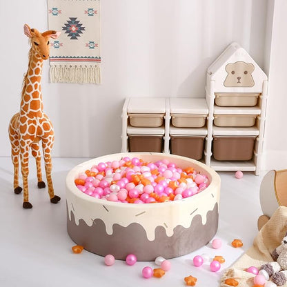 GOGOSO Shape Ball Pits Balls, Star Heart Plastic Play Balls for Toddlers Kids Children, DIY Giant Friendship Bracelet Banner