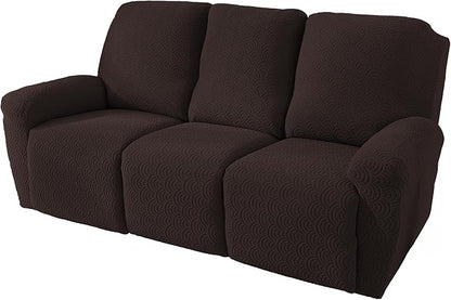 NORTHERN BROTHERS Recliner Sofa Covers 3 Seater, Reclining Sofa Cover 3 Seater, Couch Covers for Reclining Sofa, Couch Cover for Recliner Sofa 3 Seat, Recliner Sofa Covers, Dark Brown