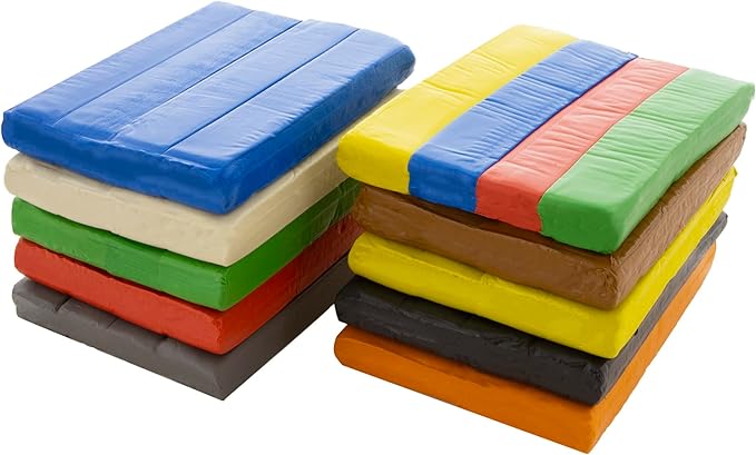 BAZIC Modeling Clay Gray Color 1 LB, Light Dough Art Craft, Non Toxic Gift for Artist Kids Toddler Boys Girls, Bulk for Classroom, 2-Pack