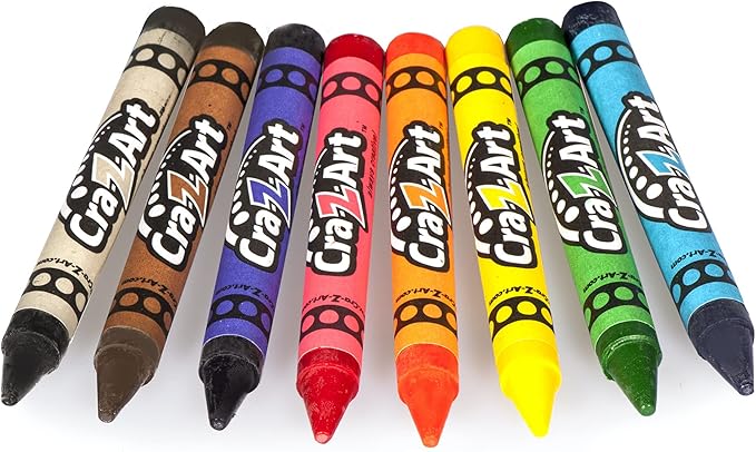 Cra-Z-Art Jumbo Crayon Bulk Class Pack 200ct 8 Assorted Colors, 25 Jumbo Crayons in Each Color, Back To School Supply List Essential, Bulk Pack for School Supply Rooms and In Class For Teachers
