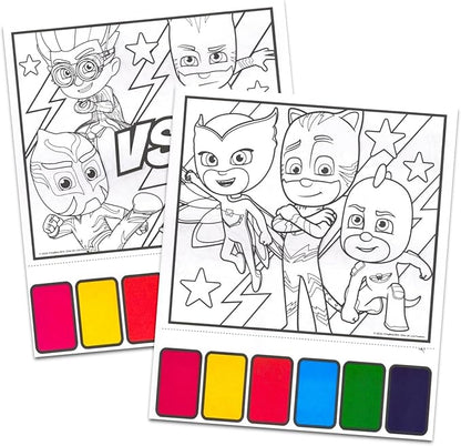 PJ Masks Paint with Water Party Favors Set - Bundle with 6 PJ Masks Watercolor Painting Activity Books for Kids with Paintbrushes | Bulk PJ Masks Party Supplies Arts and Crafts