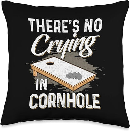 Cornhole Gifts for Men, Women & Kids Funny Board Bean Bags Cornhole Player Throw Pillow, 16x16, Multicolor