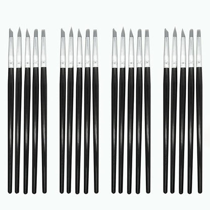 4 Set Silicone Tips Clay Modeling Clay Sculpting Tools Wipe Out Pottery Tools for Carving,Shaping,Clay Sculpture,Modeling,Painting