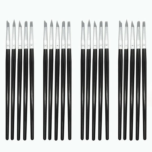 4 Set Silicone Tips Clay Modeling Clay Sculpting Tools Wipe Out Pottery Tools for Carving,Shaping,Clay Sculpture,Modeling,Painting