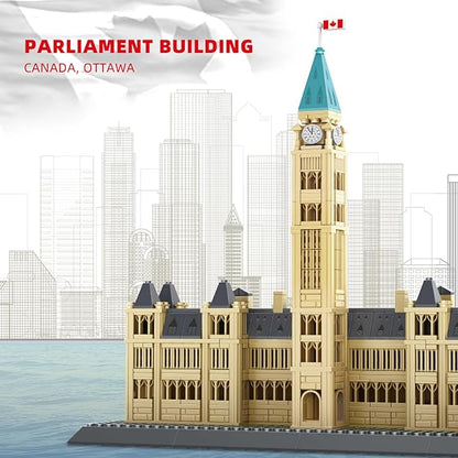 Oichy Parliament Hill Model Building Kits, World Famous Architectural Building Blocks Set, Ottawa Parliament Toy Building Sets for Adults and Kids(608 PCS)