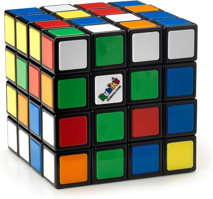 Rubik’s Cube, The Official 4x4 Rubik's Cube Classic Color-Matching Puzzle, Twisting Fidget Toy, Challenging Brain Teaser & Sensory Puzzle for Adults, Teens, & Kids, for Ages 8 & Up