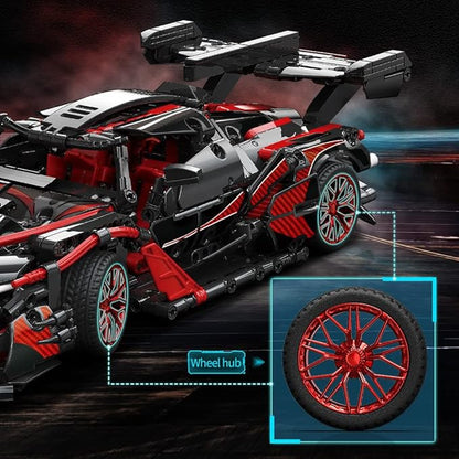 Mesiondy Adults Challenging Racing Car Building Blocks Kit，1:14 1391 Pieces Car Model Building Set DIY Toys for Boys Age 12 13 14 15 16