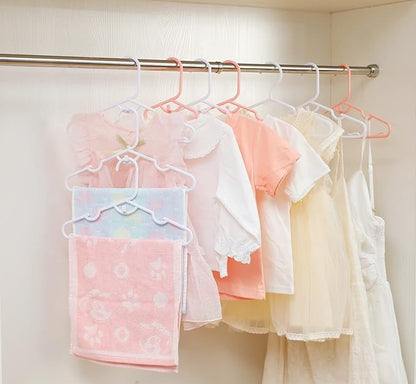 40pcs Grey Baby Nursery Closet Hangers,Non-Slip Laundry Infant Pant Hanger for Newborn Clothes Gift,Stackable Hangers,Save Space Ultra-Thin Child Coat Hanger for Girl Boy Toddler Kid.