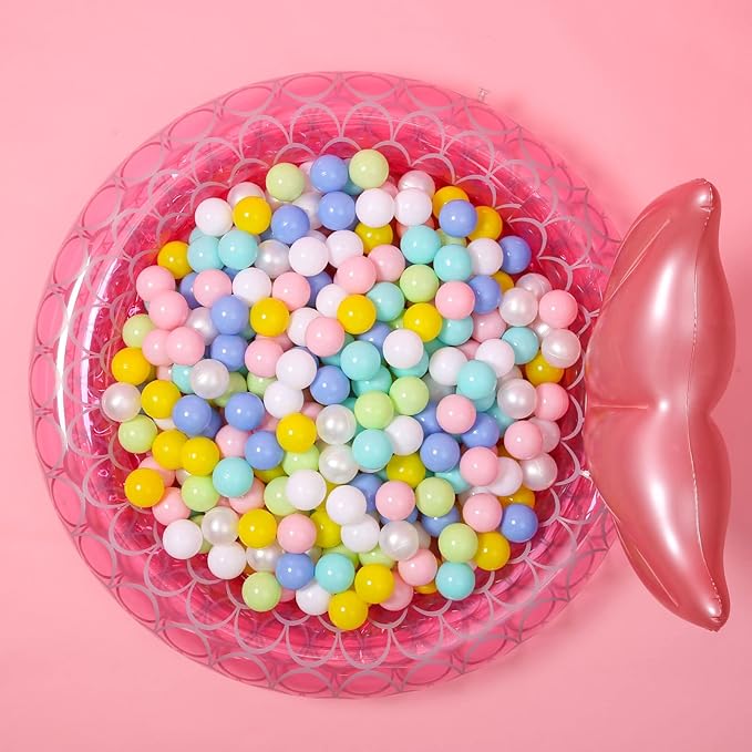 GOGOSO Ball Pit Balls for Toddles, Kids Plastic Balls for BallPit, Pool, Baby Party Accessories, Birthday Decoration 50 100 200 500 1000