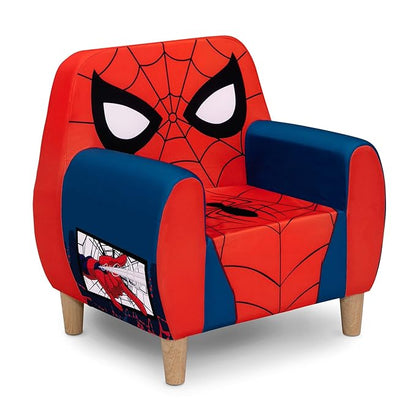 Delta Children Marvel Spider Man Foam Chair for Kids, Red