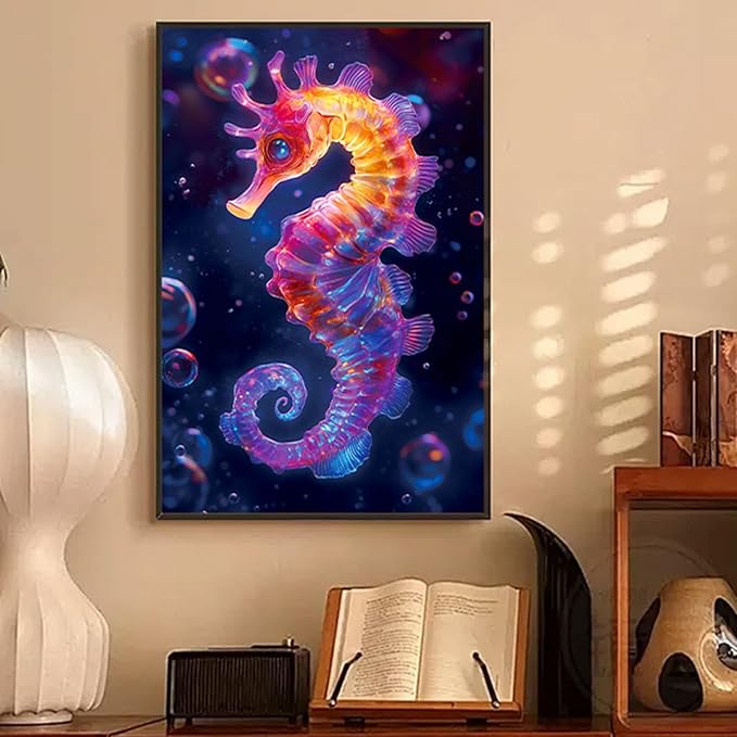 Georgie Porgy Scratch Paper Art Set for Kids Adults Magic Rainbow Scratchboards for DIY Arts and Crafts Kits Christmas Birthday Gift with Scratching Tools Kit (A4-Noctilucent Whale + Sea World)