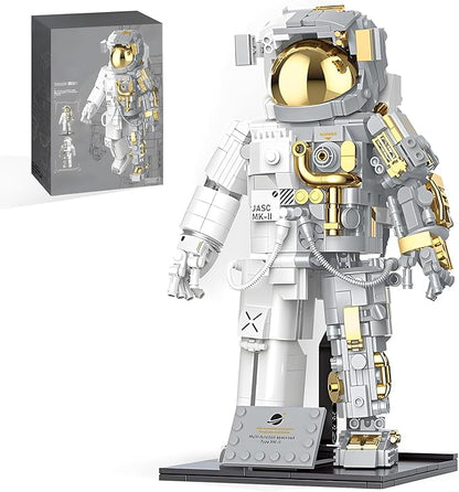 Kimiangel Astronaut Building Block Sets, Building Sets for Adults, Space Astronaut Building Block Set, 966 Pcs Astronaut Building Set for Adults