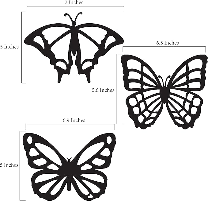VHALE Suncatchers Craft 3 Sets (9 Cutouts) w Tissue Papers Stained Glass Effect Paper Sun Catcher Kit, Window Art, Classroom Crafts, Creative Art Projects, Kids Party Favors (Butterfly)