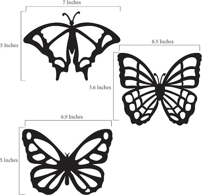 VHALE Suncatchers Craft 3 Sets (9 Cutouts) w Tissue Papers Stained Glass Effect Paper Sun Catcher Kit, Window Art, Classroom Crafts, Creative Art Projects, Kids Party Favors (Butterfly)