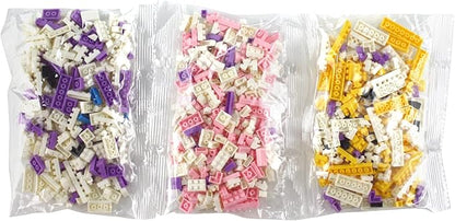 Building Bricks 800+ Pieces Set - Classic Cartoon Characters Building Blocks - Mini Building Block for Boys Girls & Adults (White)