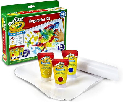 Crayola My First Fingerpaint Kit, Washable Paint, Gifts, Ages 1, 2, 3, 4, 5