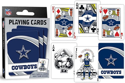 MasterPieces - NFL Playing Cards, Officially Licensed Dallas Cowboys Football Deck, Family Games for Adults and Kids, Standard Index