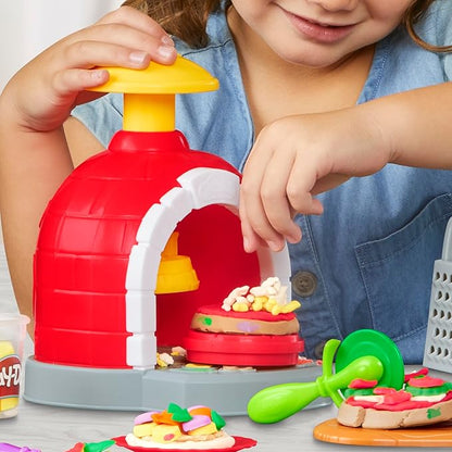 Play-Doh Kitchen Creations Pizza Oven Playset with 6 Cans & 8 Accessories, Back to School Classroom Supplies, Play Food & Cooking Toys, Preschool Toys, Ages 3+
