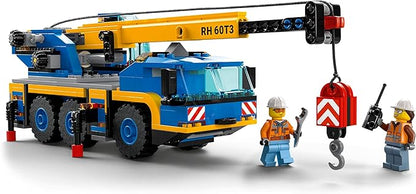 LEGO 60324 City Off-Road Crane, Crane and Truck Toy with Hooks, Buildable Vehicle Toy for Boys and Girls from 7 Years, Gift for Children and Fans of Construction Vehicles