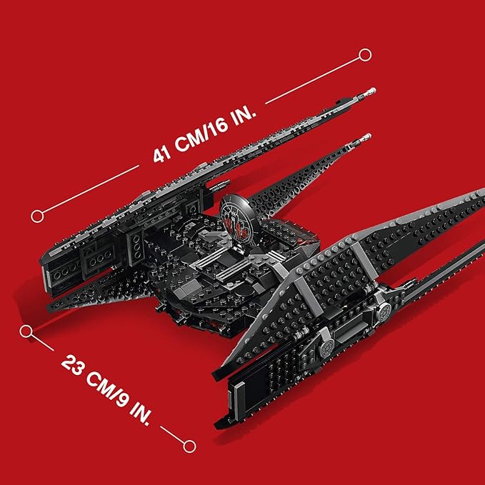 LEGO Star Wars Episode VIII Kylo Ren's Tie Fighter 75179 Building Kit, TIE Silencer Model and Popular Gift for Kids (630 Pieces)