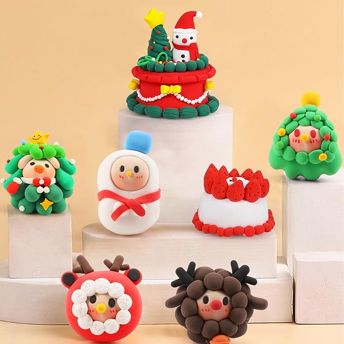 ifergoo Modeling Clay Kit - 24 Colors Magic Air Dry Ultra Light Clay, Safe & Non-Toxic, Great Gift for Children