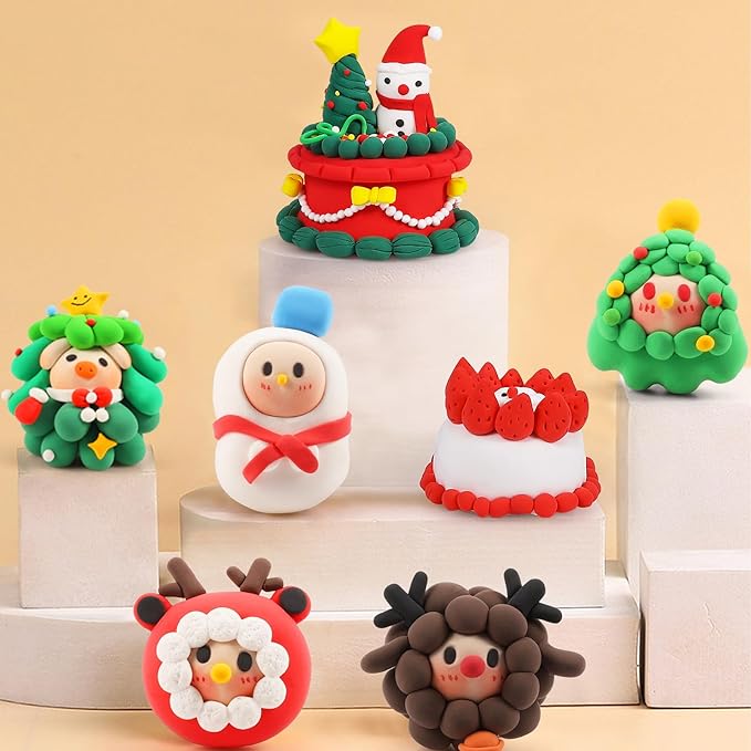 ifergoo Modeling Clay Kit - 24 Colors Magic Air Dry Ultra Light Clay, Safe & Non-Toxic, Great Gift for Children