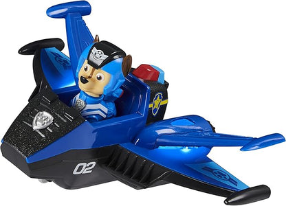 Paw Patrol, Jet to The Rescue Chase’s Deluxe Transforming Vehicle Toy with Lights and Sounds