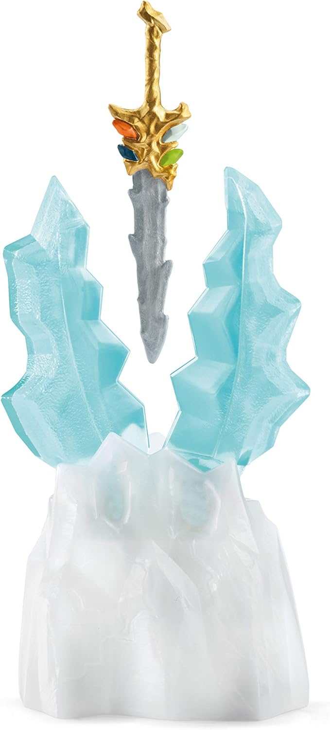 Schleich Eldrador Creatures, Mythical Creatures Toys for Kids, Attack on Ice Fortress Set with Ice Monster and Jungle Monster Action Figures, Ages 7+