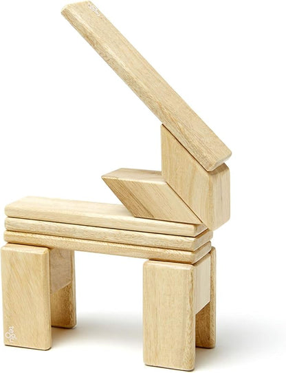 14 Piece Tegu Magnetic Wooden Block Set Natural