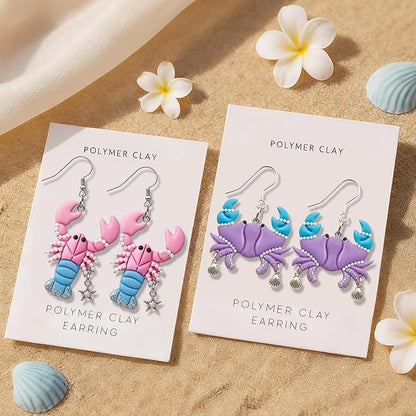 8Pcs Ocean Polymer Clay Cutters - Adventurer's Gift-White Elephant Gifts - Ideal Polymer Clay Molds & Polymer Clay Earring Cutters for Beach-Inspired Jewelry Making