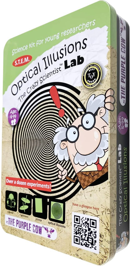The Purple Cow Crazy Scientist Optical Illusions - Science Kits for Young Researchers. for Learning & Education - STEM Educational Games for Kids, Boys & Girls, with Instructions