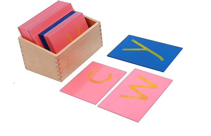 Montessori Materials Lower Case Sandpaper Letters - Print