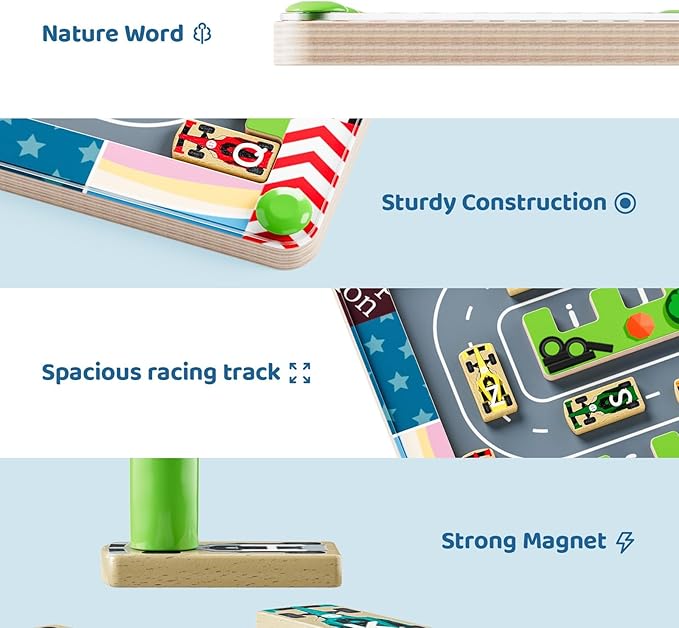 Magnetic Maze Montessori Toys – Toddler Toys & Kids Games Designed for Preschool Learning Activities, Enhancing Fine Motor Skills & Cognitive Growth, 34567 Year Old Girl Birthday Gift and Boys Car