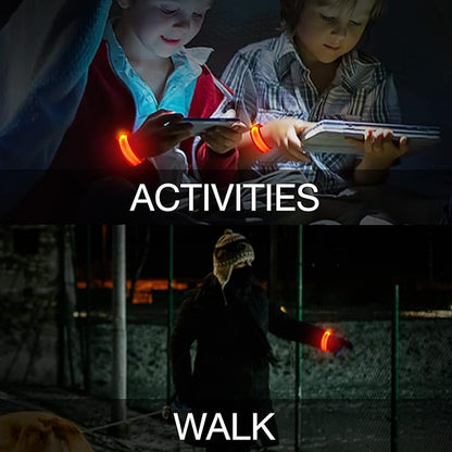 8 PCS LED Glow Bracelets, Light Up Wristbands - Glow in The Dark Party Bracelets Favors Supplies for Christmas, Concerts, Festivals, Game Prizes, Sports, Rave Accessories