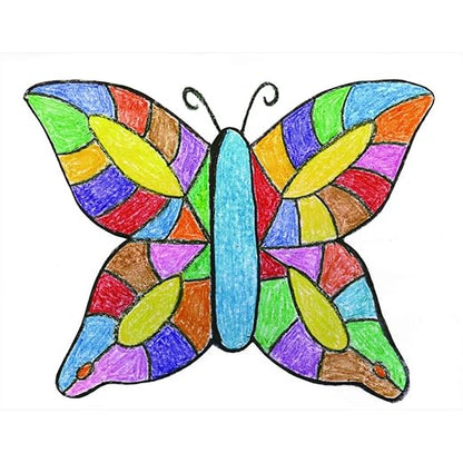 Colorations Regular Crayons, 8 Colors per set, 12 Sets included, 96 Crayons, Each set Individually Packaged, Personalize & Decorate for Gifts, Arts & Craft Craft for Children, Kids Crafts