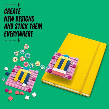 LEGO DOTS Adhesive Patches Mega Pack 41957 Arts and Crafts 5-in-1 Mosaic Making Building Kit, DIY Sticker Patches, Gift Idea for Creative Kids, Make Custom Designs for Notebooks, Phone Cases and More