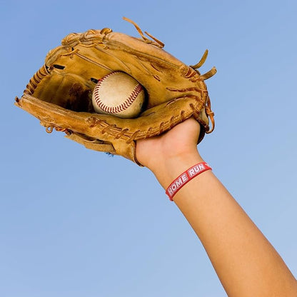 Fancy Land 35 Silicone Baseball Motivational Bracelets for Kids baseball Gift Party Supply