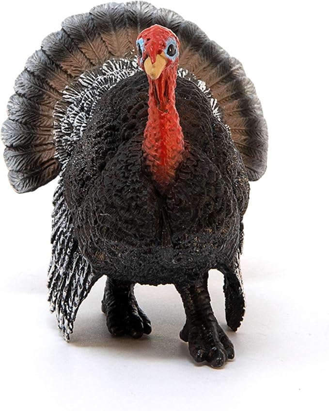 Schleich Farm World, Farm Animal Toys for Boys and Girls, Realistic Bird Toys, Turkey Toy Figurine