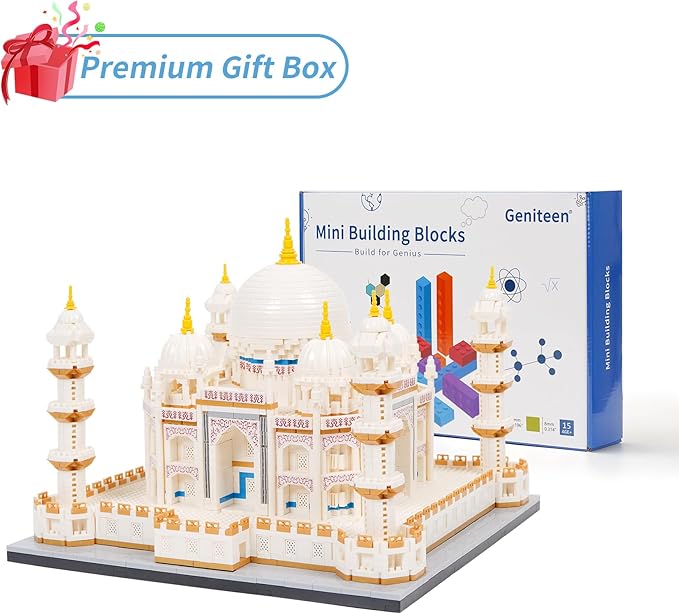 Micro Mini Blocks Architecture Taj Mahal Model Building Blocks Set Architecture Collection (4036 PCS)