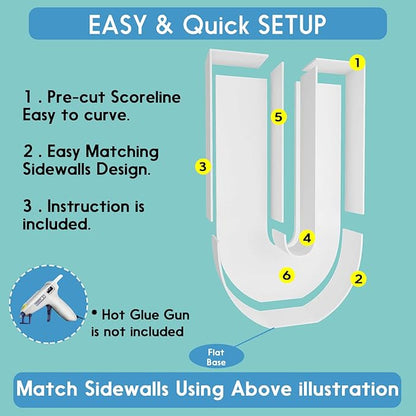 3FT Tall Mosaic Balloon Frame Letters Big Marquee Light Up Letters DIY Kit for Birthday Party Wedding Backdrop Decor Letter U Pre-Cut Foam Board