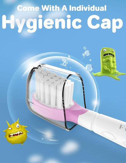 Kids Replacement Heads for Philips Sonicare: 3+ Years Old Children Soft Electric Toothbrush Compact Child Brush Head for Boys Girls, Blue 4 Pack