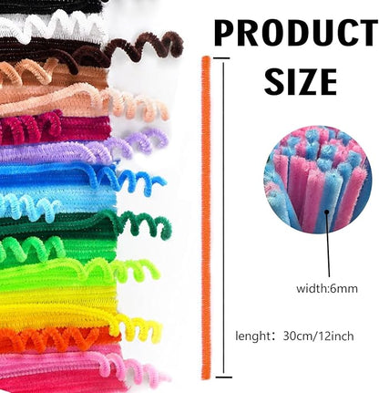 Pipe Cleaners Craft Supplies,Multi-Colored Chenille Stems for DIY Arts Crafts Project,Green Pipe Cleaners Bulk Easter Basket Stuffers,Fidget Toys for Ages 8-13,Teen Girl Gifts,Kids Crafts