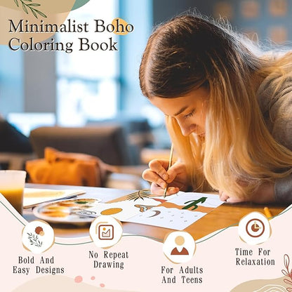 Coloring Book for Adult Coloring Book Bulk, DIY Art Coloring Book for Adult Drawing Book with Flower Words for Party Favors Goodie Bag Filler(24 Pcs,Minimalist)