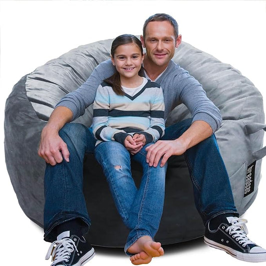 Bean Bag Chairs, Memory Foam Bean Bag Chair for Adults/Teens/Kids, High-Rebound Memory Foam Lazy Sofa Furniture for Living Room Bedroom College Dorm