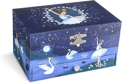 Jewelkeeper Ballerina Music Box & Little Girls Jewellery Set - 3 Ballerina Gifts for Girls