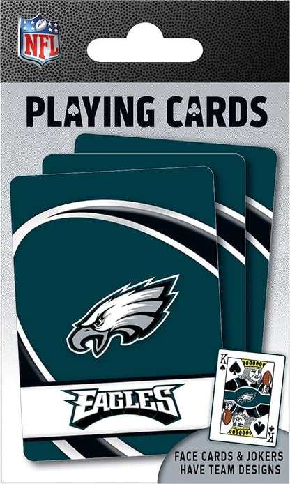 MasterPieces - NFL Playing Cards, Officially Licensed Philadelphia Eagles Football Deck, Family Games for Adults and Kids, Standard Index