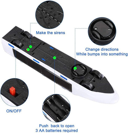 WEofferwhatYOUwant Electric Train Toy with Beautiful 3D Lightning - Monorail Train Set Battery Powered with Bullet Train Music and Bump and Go Action for Kids Ages 3 Years+