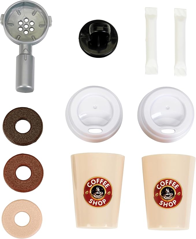 Klein: Barista Espresso Machine - Kitchen Appliance Toy, Coffee Making & Accessory Pretend Play Set, Realistic Water Flow Function, Kids Ages 3+