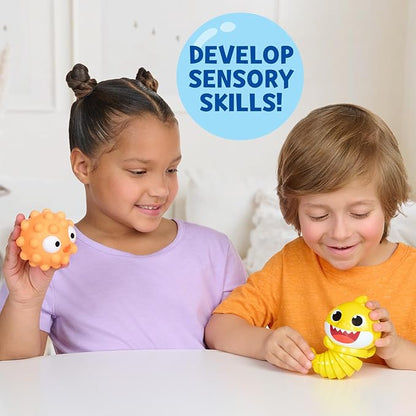 Baby Shark Sensory Fun Friends, 2 Pack, Fidget Toys, Develop Sensory Skills (4+ Months)